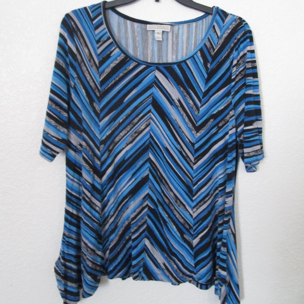 Dana Buchman Sharkbite-Hem Top